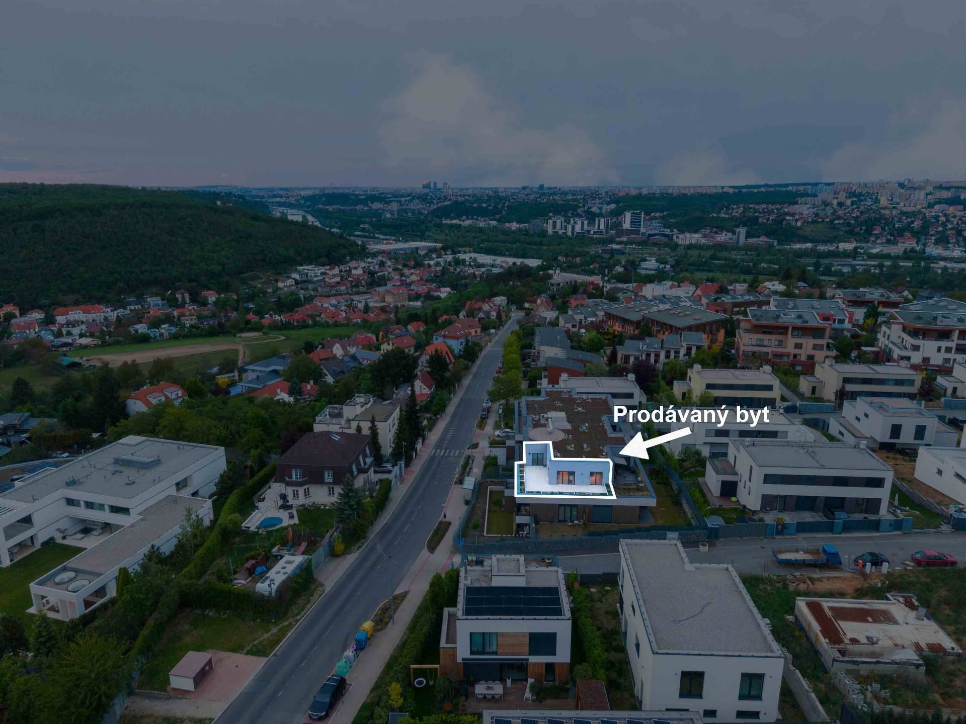 Luxusní byt 3+kk Praha 5, dron