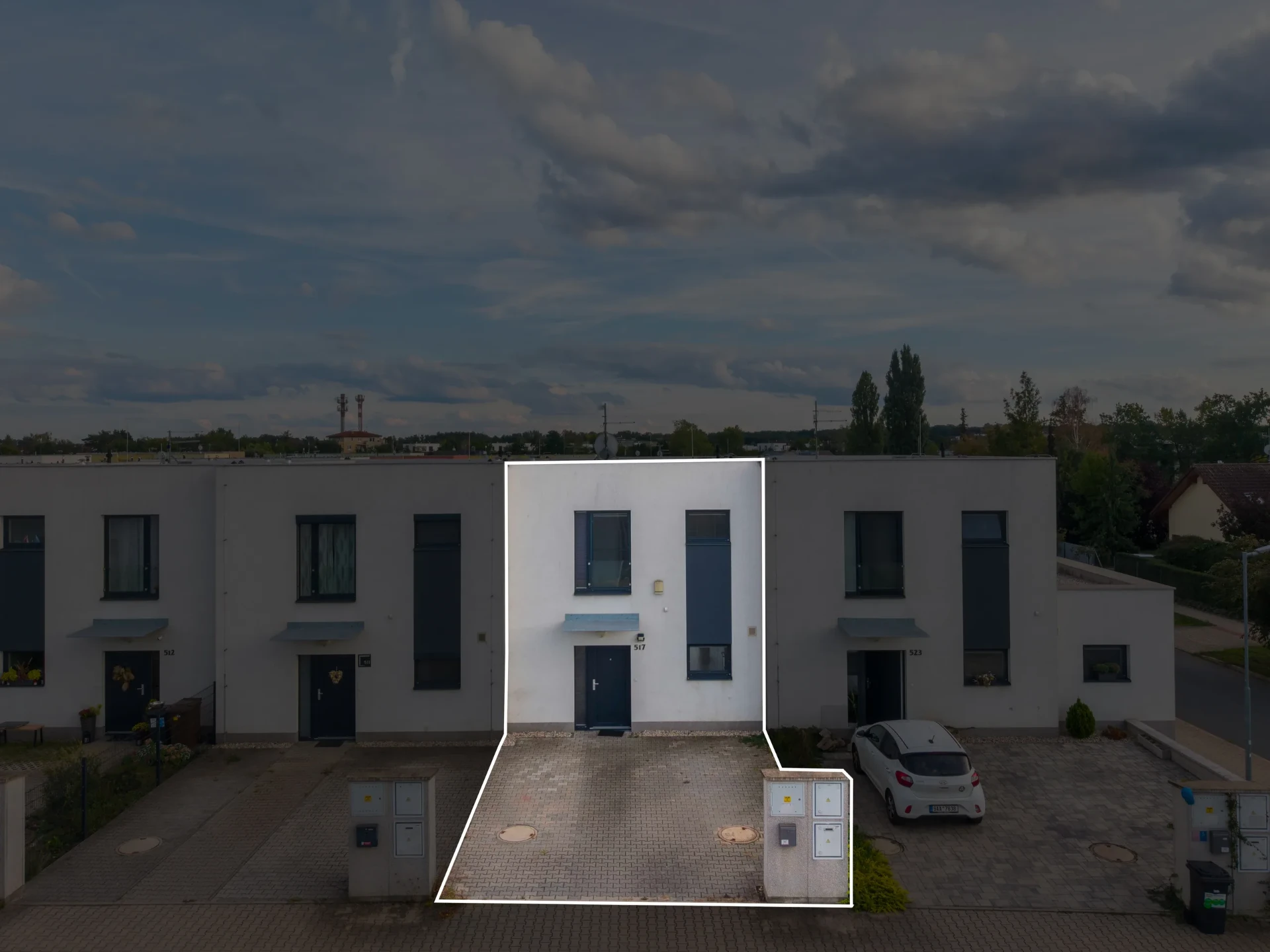Přezletice u Prahy - RD, dronový záběr 2